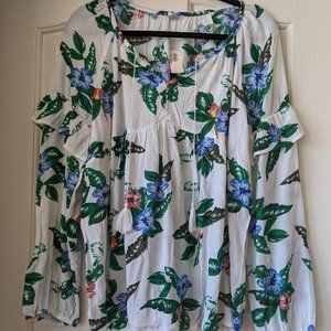 NWT Old Navy Floral Print Long Sleeve Shirt